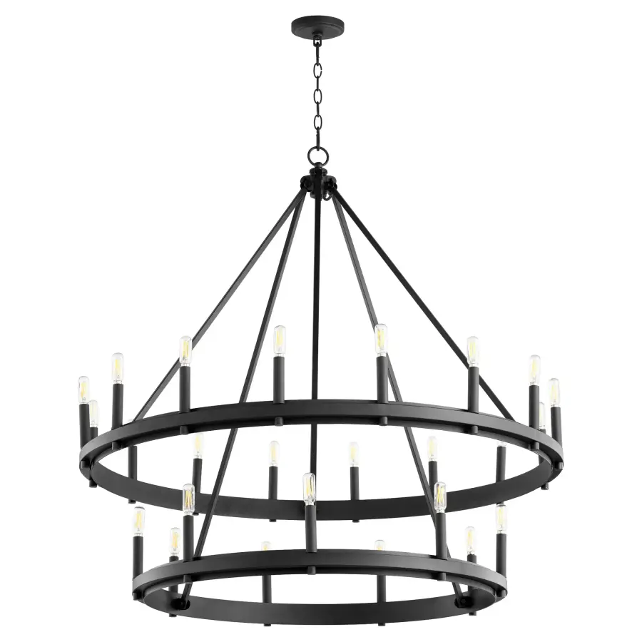 Aura Two-Tier 25-Light Modern Farmhouse Chandelier - Image 1