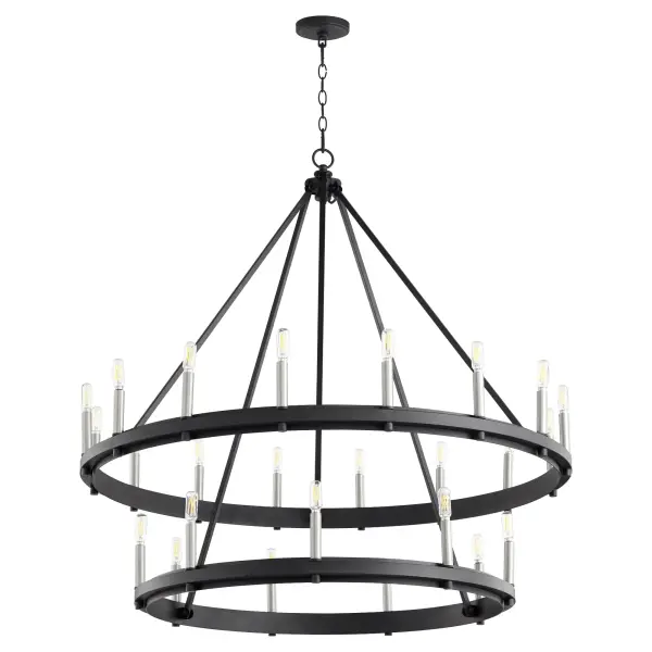 Aura Two-Tier 25-Light Modern Farmhouse Chandelier - Image 3