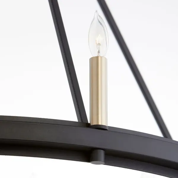 Aura 8-Light Chandelier in Noir - Image 3