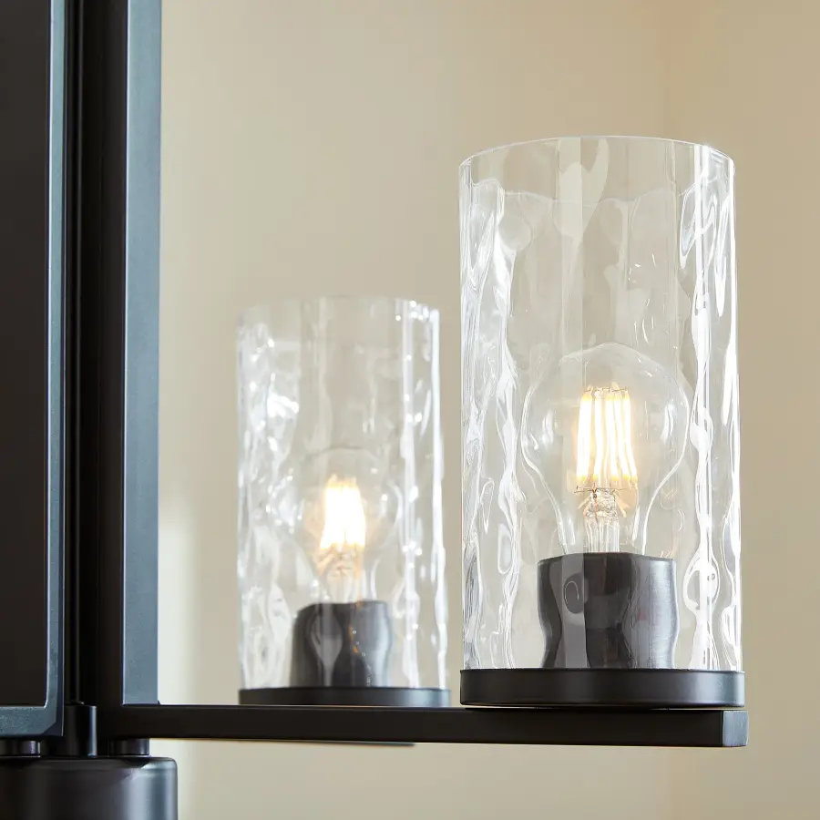 Modern Industrial Elegance with Distinctive Hammered Glass - Image 5