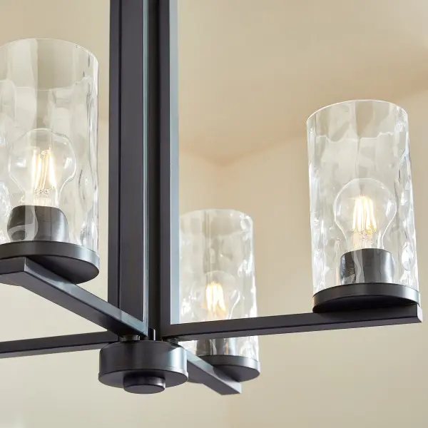 Modern Industrial Elegance with Distinctive Hammered Glass - Image 6