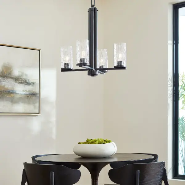 Modern Industrial Elegance with Distinctive Hammered Glass - Image 8