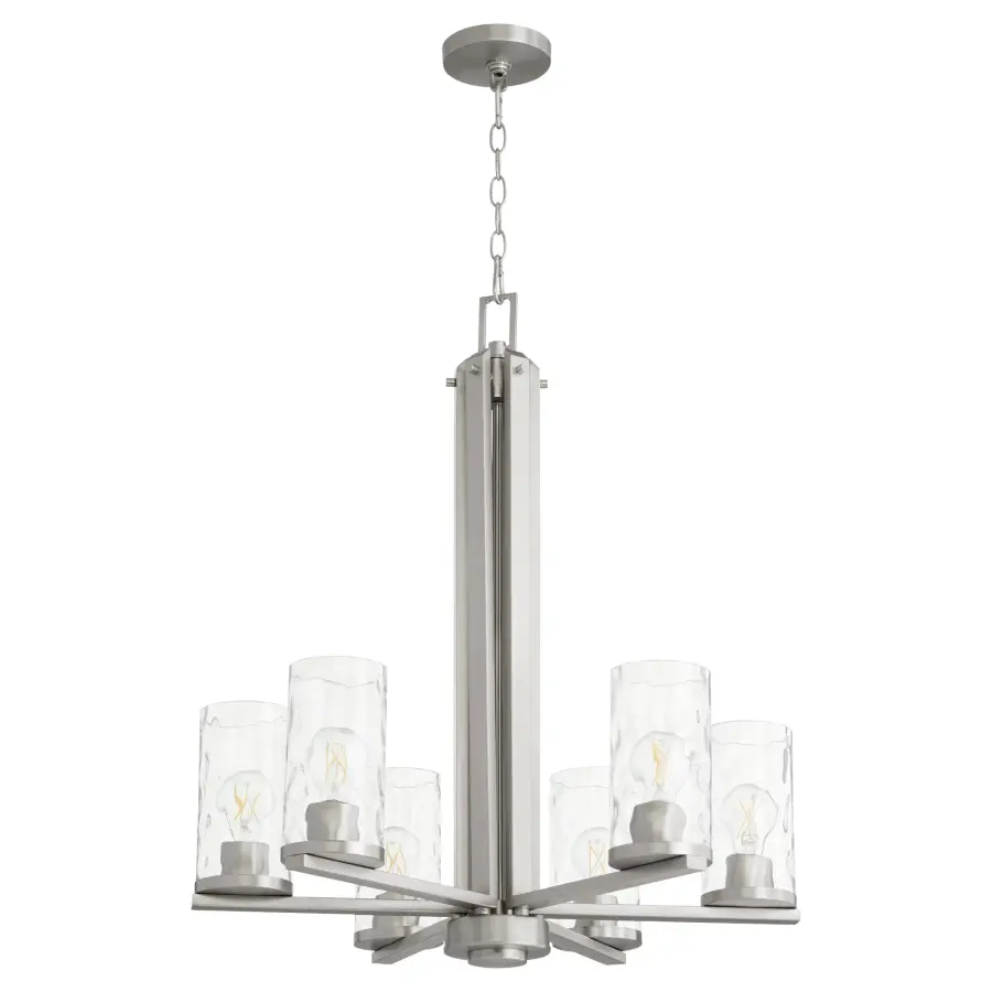 Steinway 6-Light Chandelier in Satin Nickel - Image 1