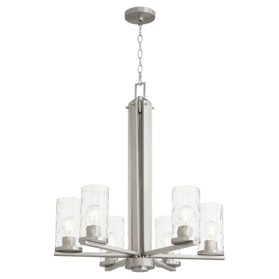 Steinway 6-Light Chandelier in Satin Nickel - Image 2