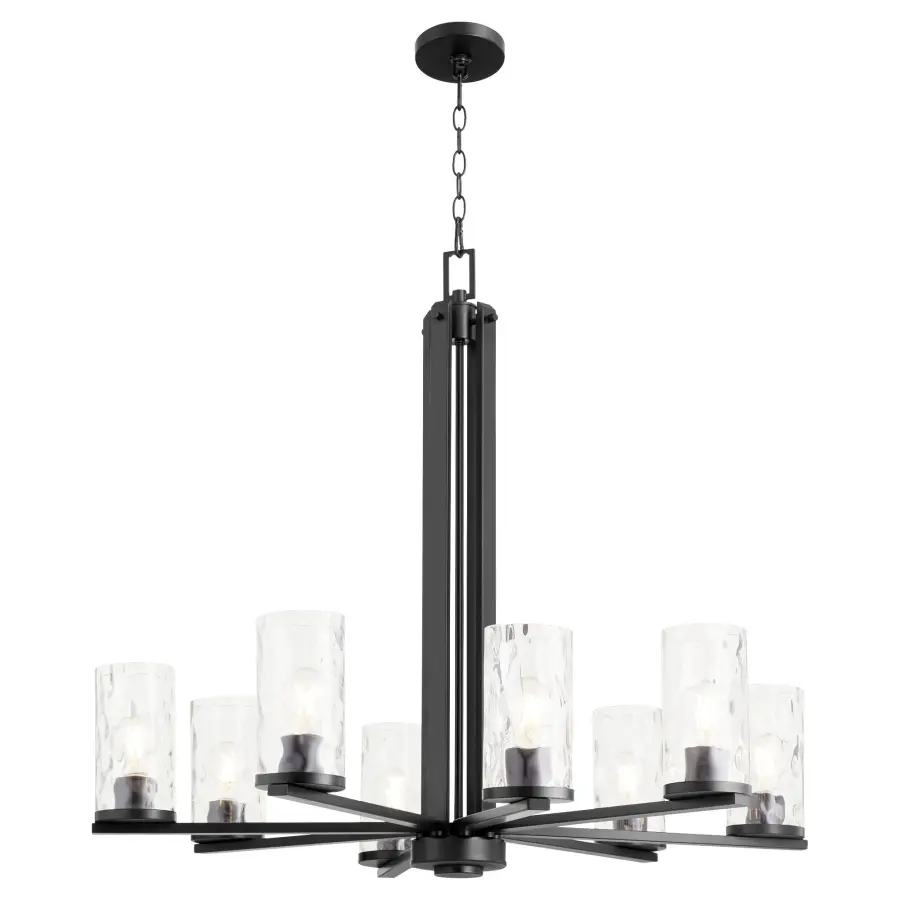 Modern Elegance Meets Industrial Charm with Hammered Glass Detail - Image 2
