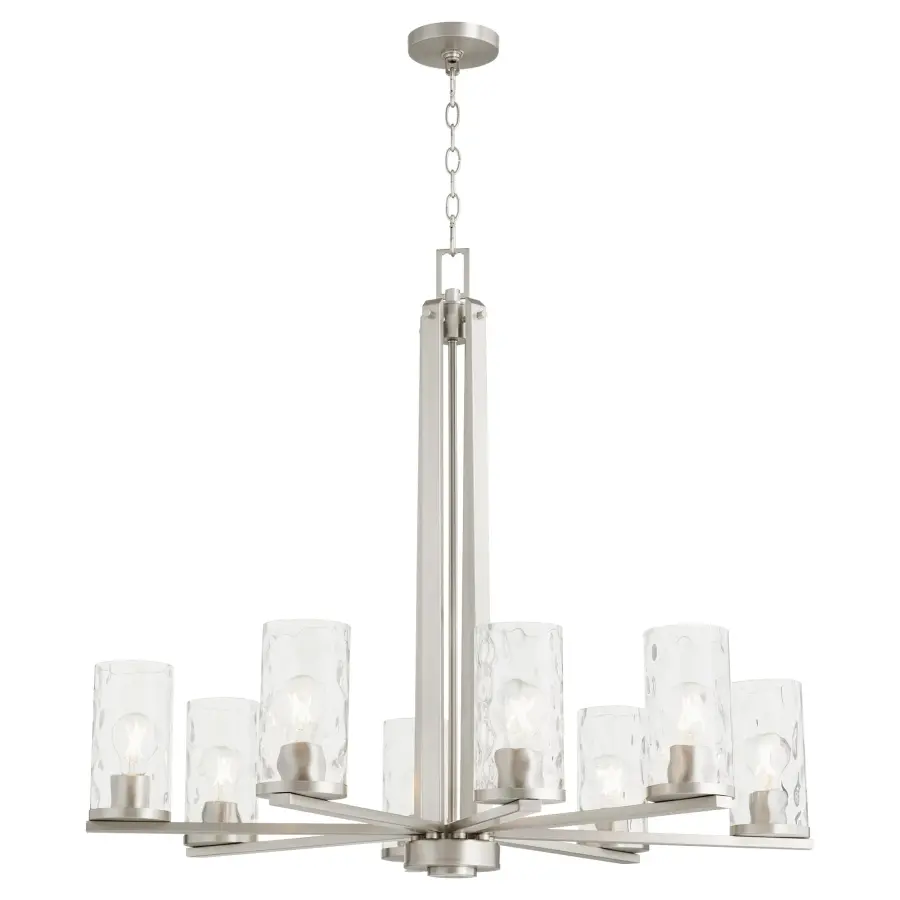 Steinway 8-Light Chandelier in Satin Nickel - Image 2