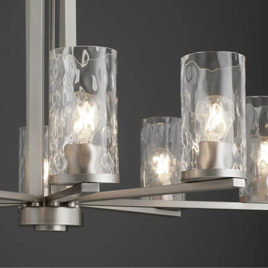 Steinway 8-Light Chandelier in Satin Nickel - Image 4