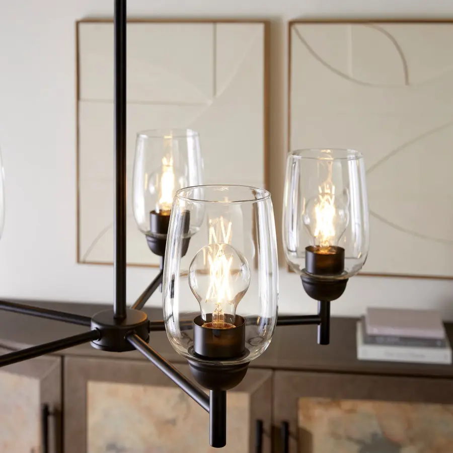 Versatile Industrial Chandelier with Classic Appeal - Image 7