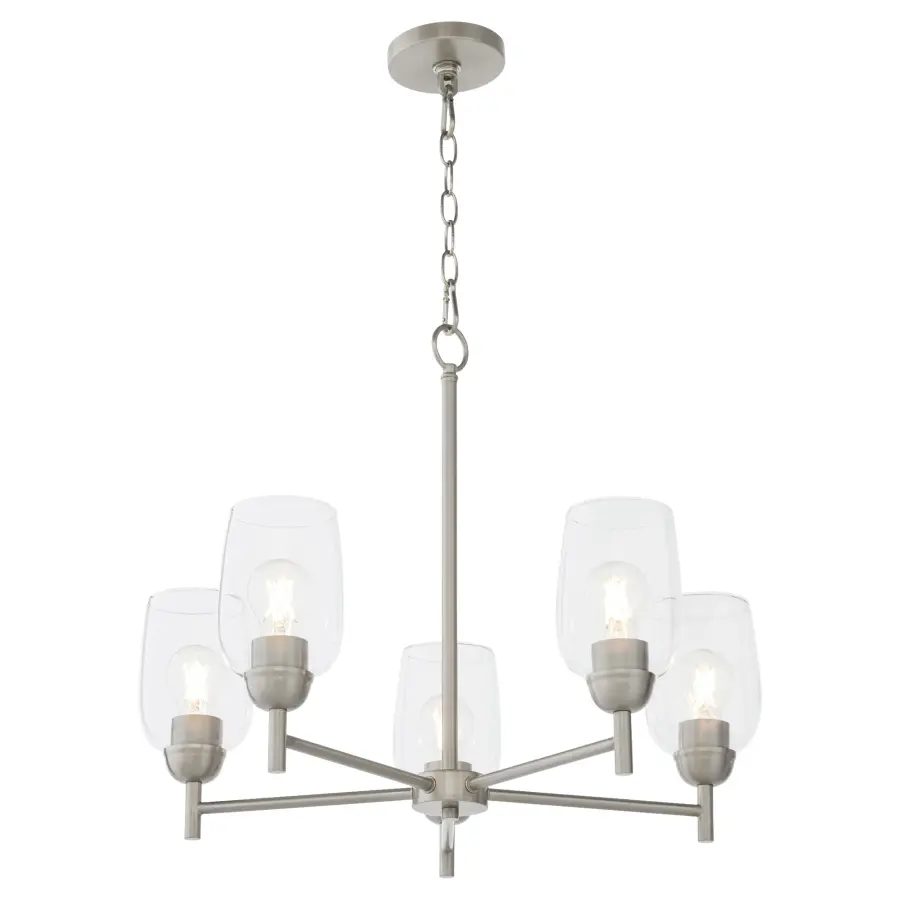 Wallinger 5-Light Chandelier in Satin Nickel - Image 2