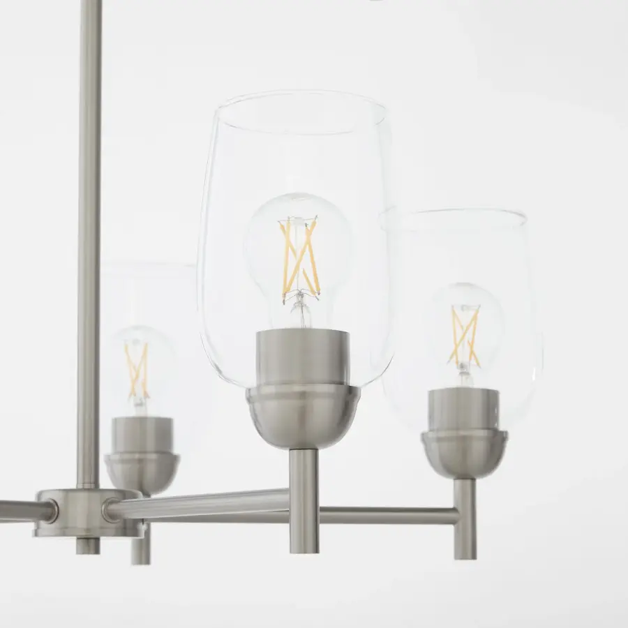 Wallinger 5-Light Chandelier in Satin Nickel - Image 3