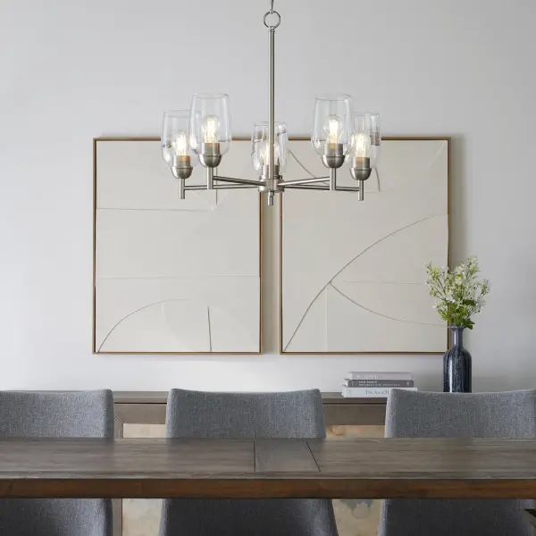Wallinger 5-Light Chandelier in Satin Nickel - Image 5