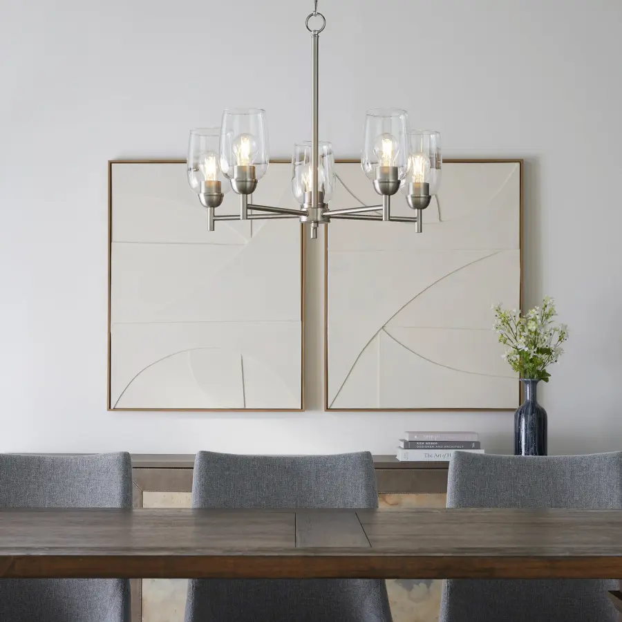 Wallinger 5-Light Chandelier in Satin Nickel - Image 5