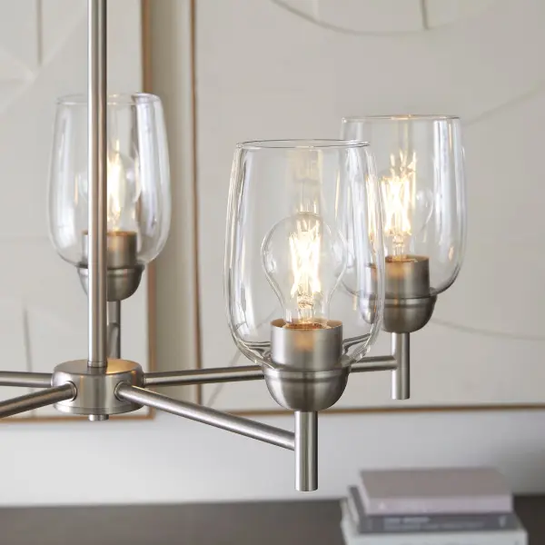 Wallinger 5-Light Chandelier in Satin Nickel - Image 7
