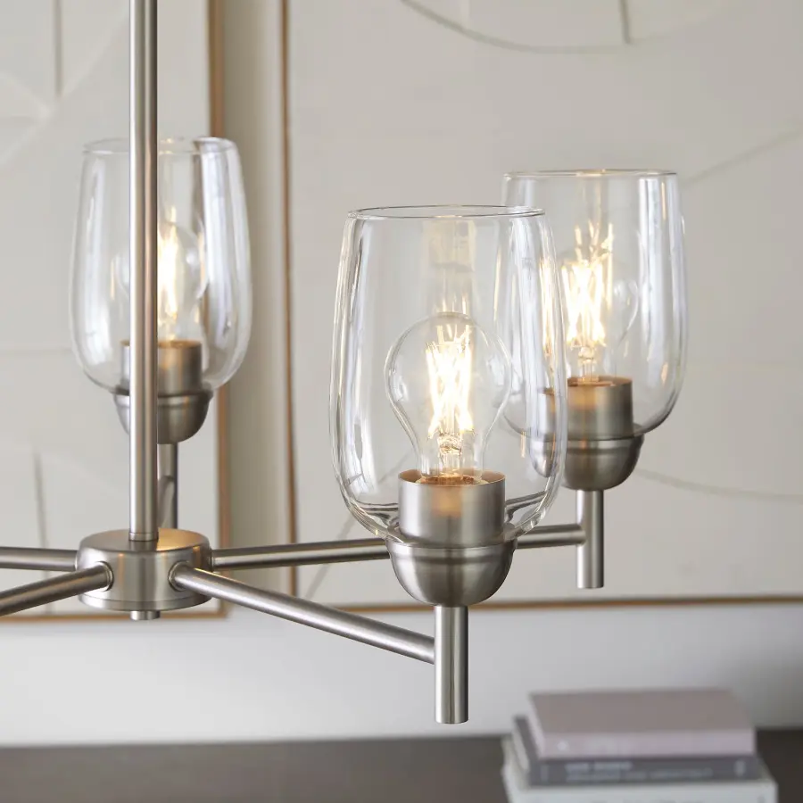Wallinger 5-Light Chandelier in Satin Nickel - Image 7