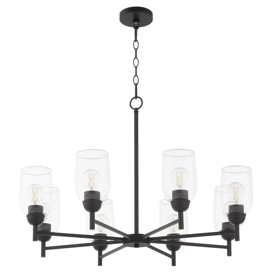 Versatile Industrial Chandelier with Classic Lines and Modern Appeal - Image 1