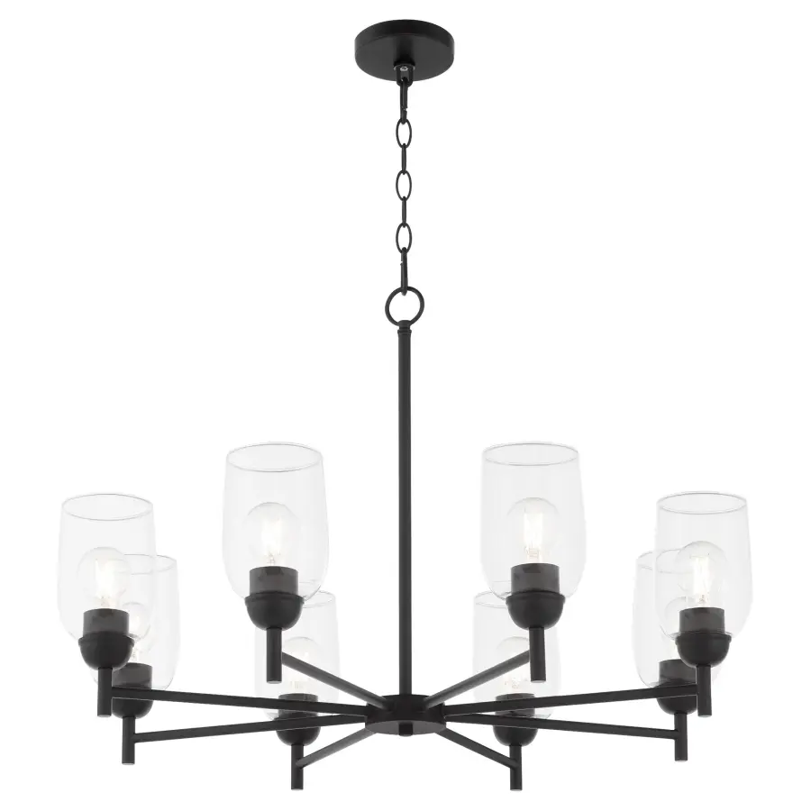 Versatile Industrial Chandelier with Classic Lines and Modern Appeal - Image 2