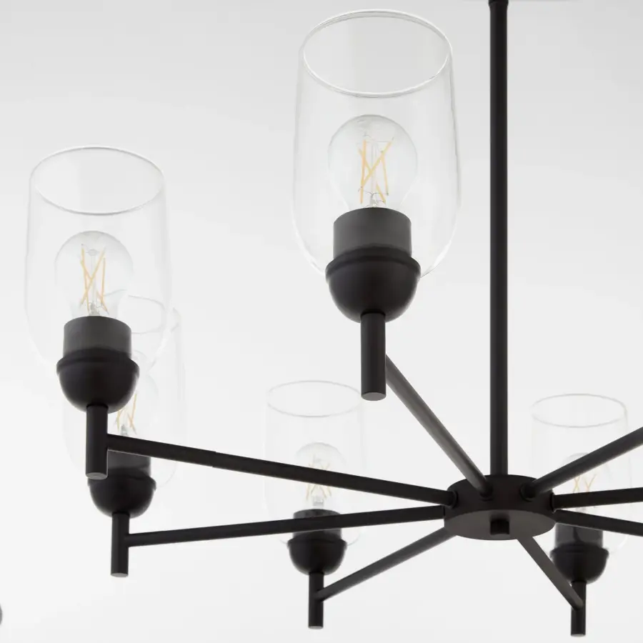 Versatile Industrial Chandelier with Classic Lines and Modern Appeal - Image 3