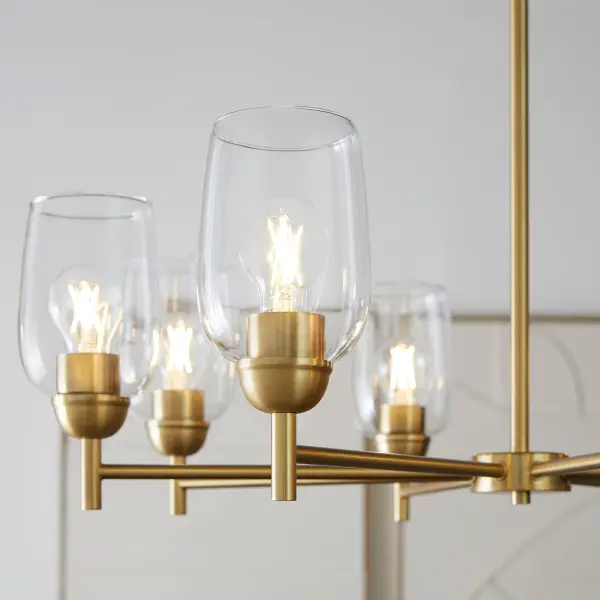 Wallinger 8-Light Chandelier in Aged Brass - Image 6