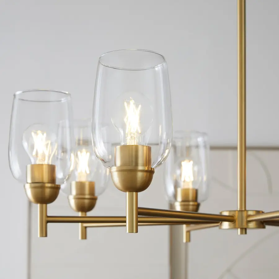 Wallinger 8-Light Chandelier in Aged Brass - Image 6