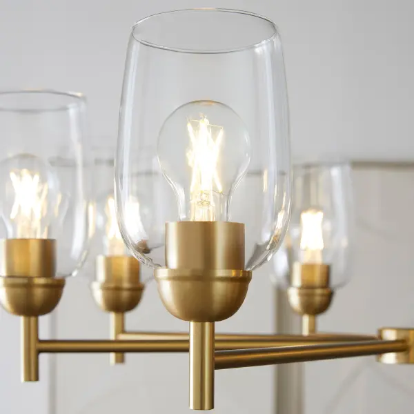 Wallinger 8-Light Chandelier in Aged Brass - Image 7