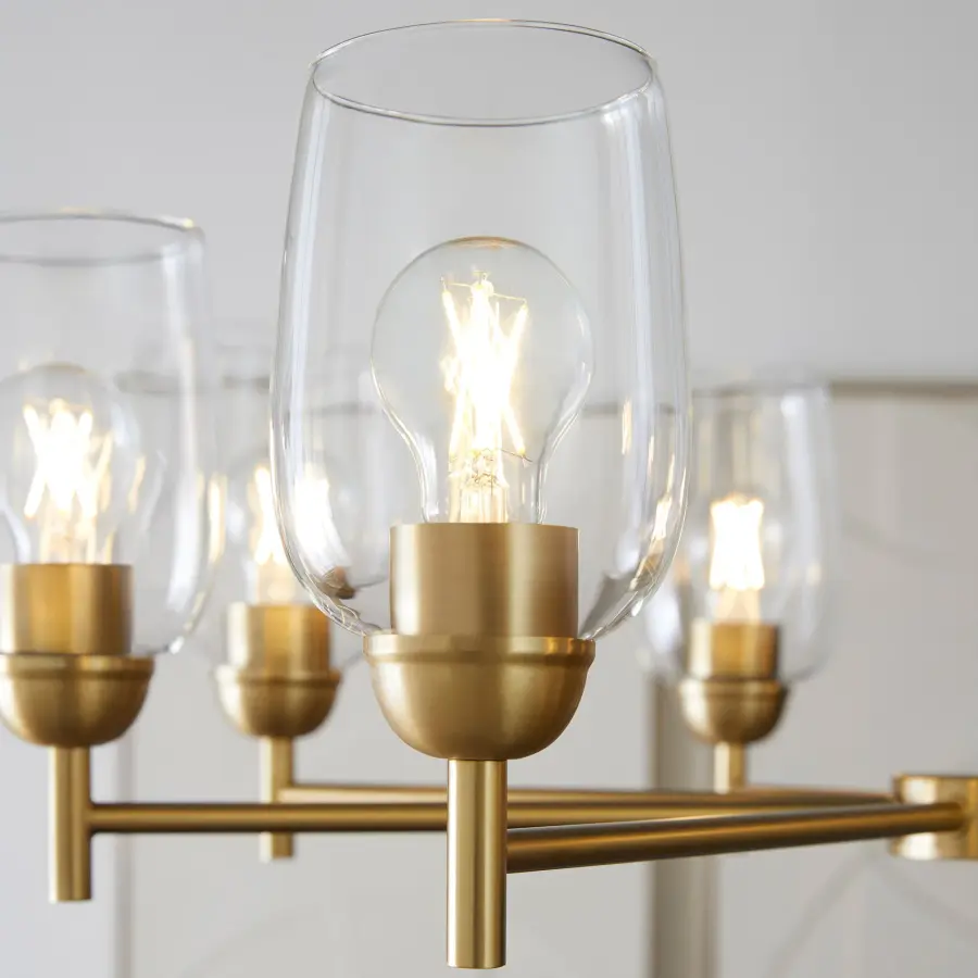 Wallinger 8-Light Chandelier in Aged Brass - Image 7