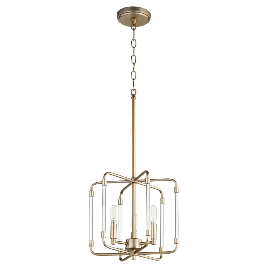 Optic Aged Brass Modern Pendant - Image 1