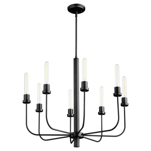 Sheridan 8-Light Chandelier in Matte Black - Image 1