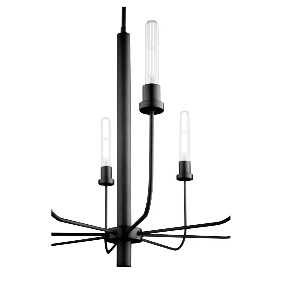 Sheridan 8-Light Chandelier in Matte Black - Image 2