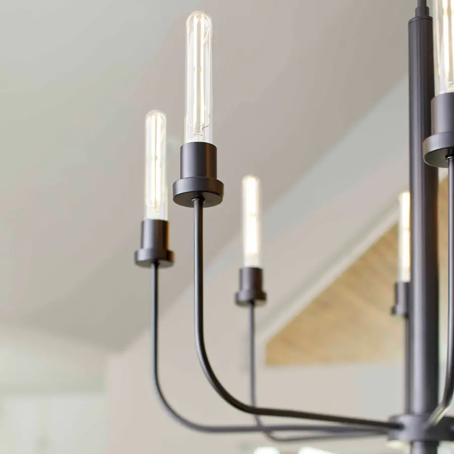 Sheridan 8-Light Chandelier in Matte Black - Image 5