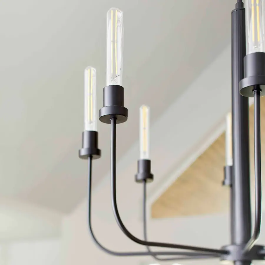 Sheridan 8-Light Chandelier in Matte Black - Image 6
