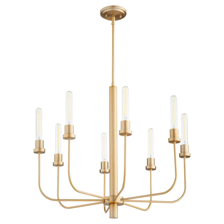 Sheridan 8-Light Chandelier in Aged Brass - Image 1
