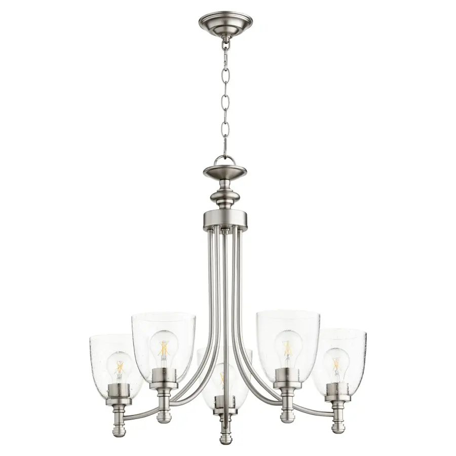 Rossington 5-Light Chandelier in Satin Nickel - Image 1