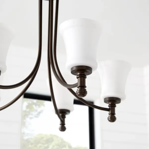 Rossington 5-Light Chandelier in Oiled Bronze - Image 3