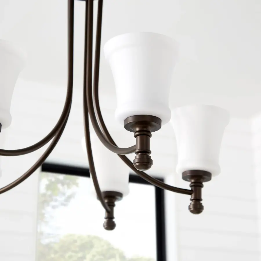 Rossington 5-Light Chandelier in Oiled Bronze - Image 3