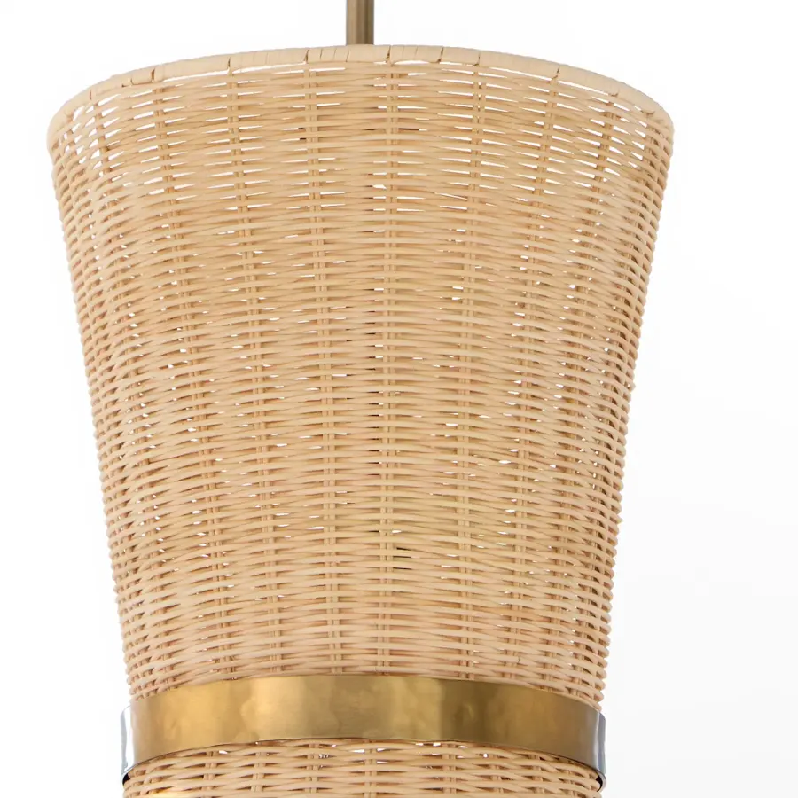 Fairview 2-Light Pendant in Brushed Brass - Image 3