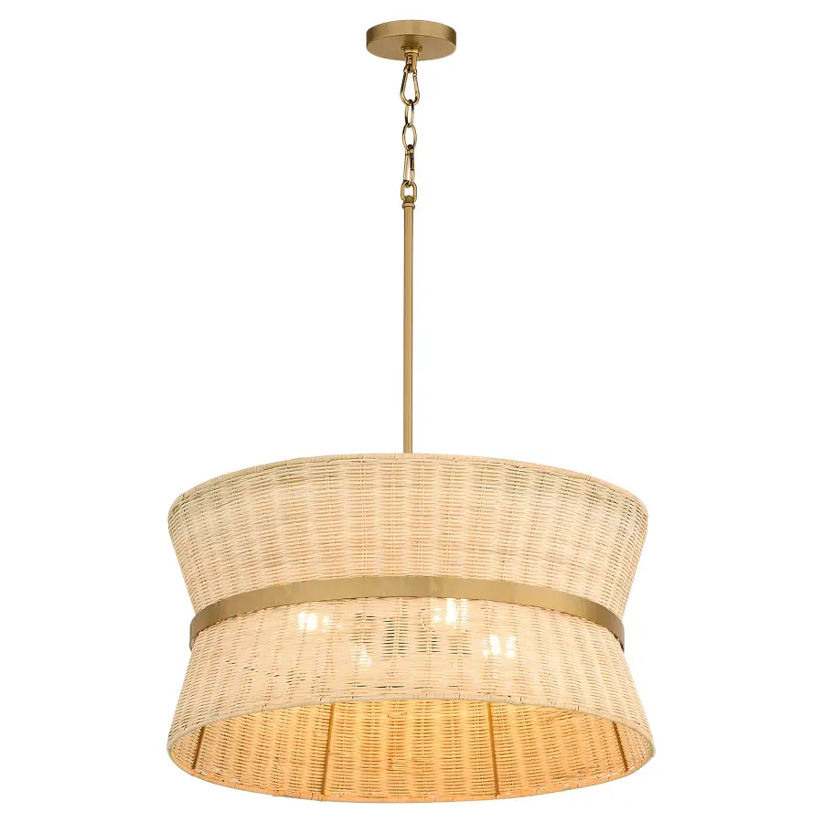 Fairview 4-Light Pendant in Brushed Brass - Image 2