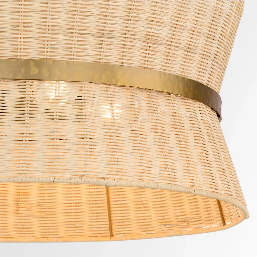 Fairview 4-Light Pendant in Brushed Brass - Image 3