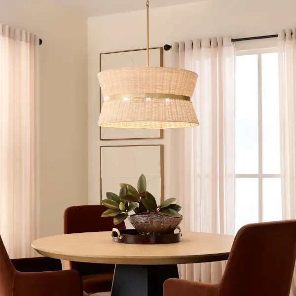 Fairview 4-Light Pendant in Brushed Brass - Image 7
