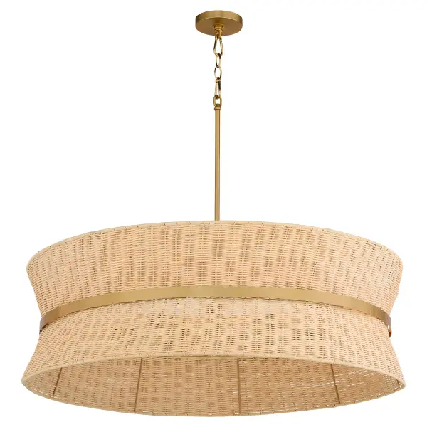 Fairview 8-Light Pendant in Brushed Brass - Image 1