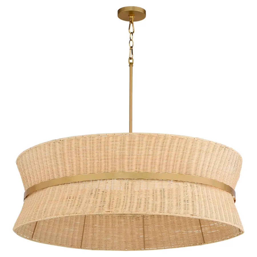 Fairview 8-Light Pendant in Brushed Brass - Image 1