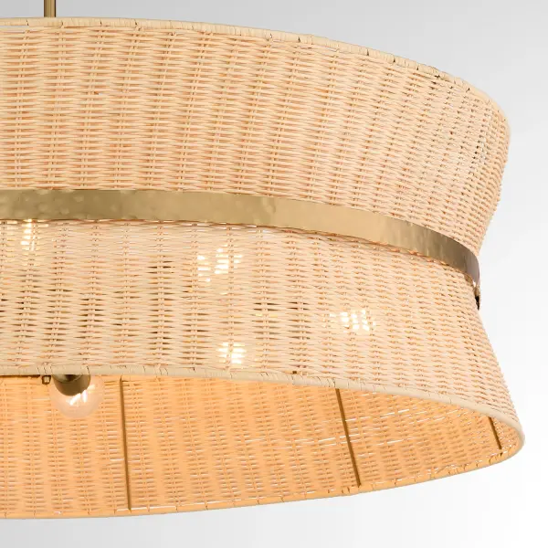 Fairview 8-Light Pendant in Brushed Brass - Image 3