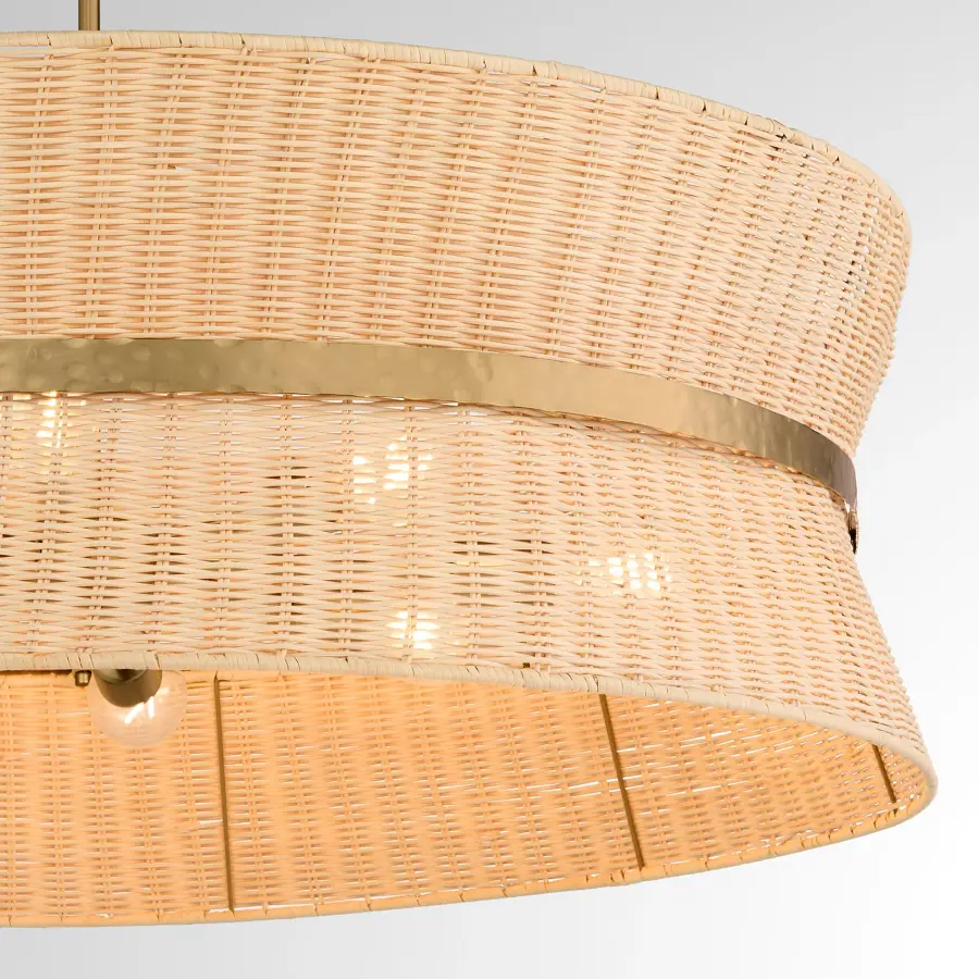 Fairview 8-Light Pendant in Brushed Brass - Image 3