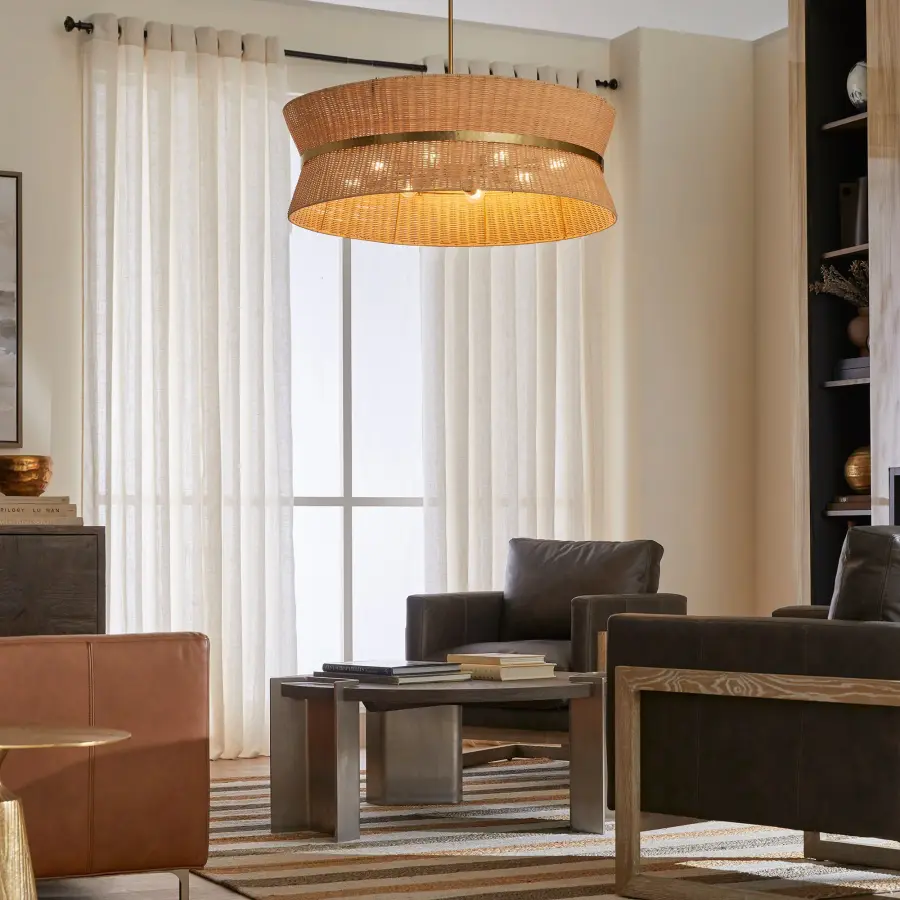 Fairview 8-Light Pendant in Brushed Brass - Image 5