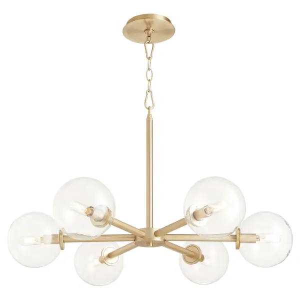 ROVI 6-Light Chandelier in Aged Brass - Image 2