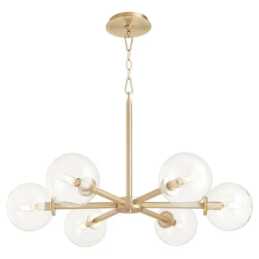 ROVI 6-Light Chandelier in Aged Brass - Image 2