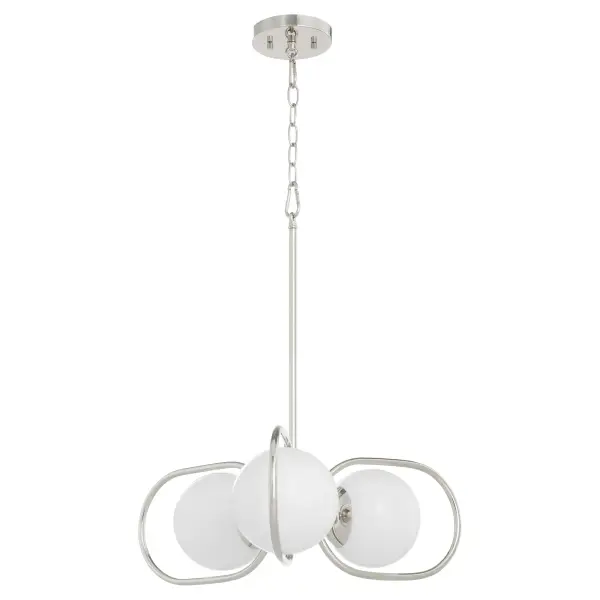 Belmont 3-Light Chandelier in Polished Nickel - Image 1