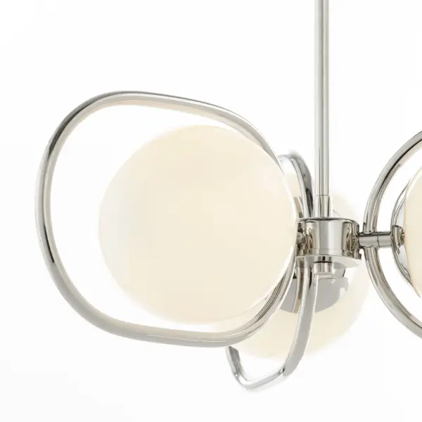 Belmont 3-Light Chandelier in Polished Nickel - Image 4