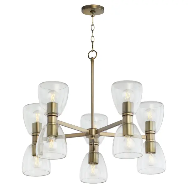 Relo 10-Light Chandelier in Dark Brass - Image 2