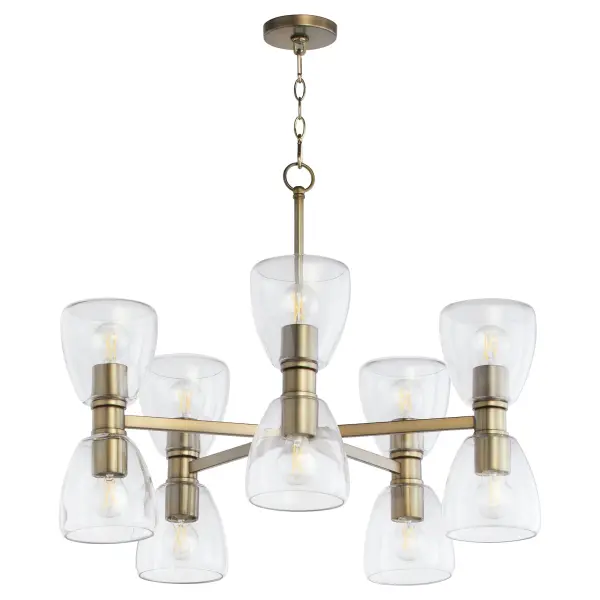 Relo 10-Light Chandelier in Dark Brass - Image 3