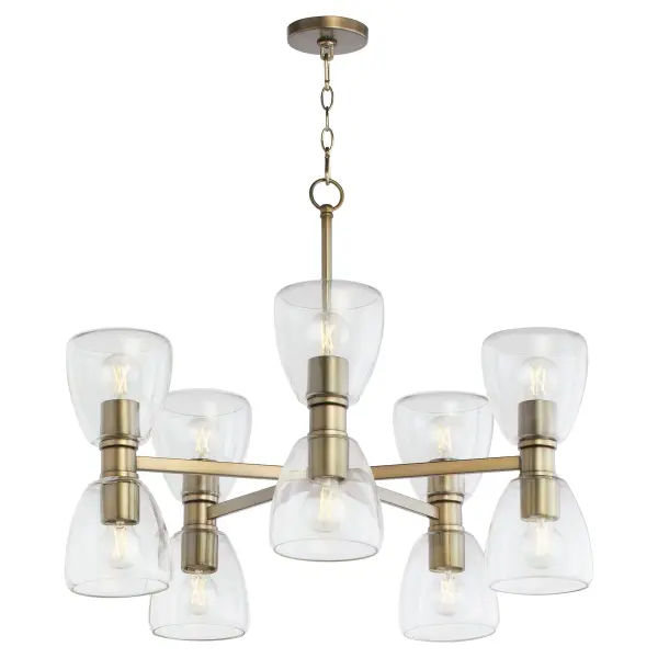 Relo 10-Light Chandelier in Dark Brass - Image 4